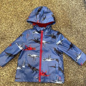 2T Joules dinosaur raincoat